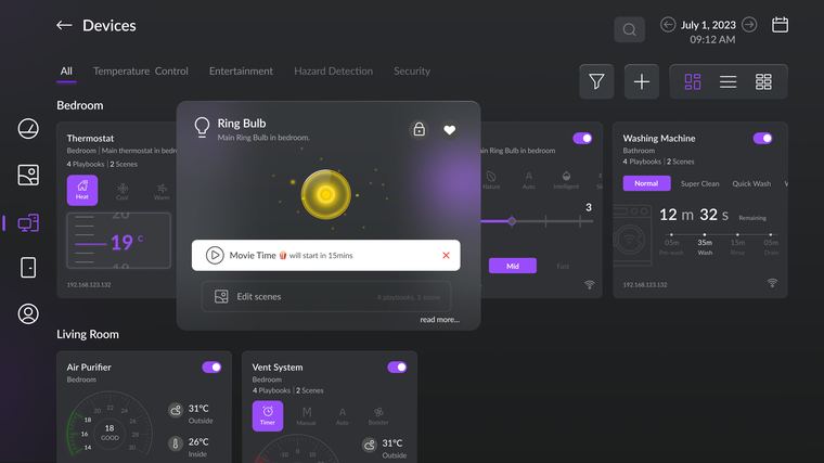 v2 devices with bulb control