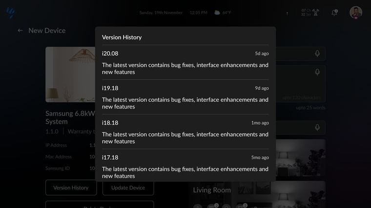 v3 firmware version history